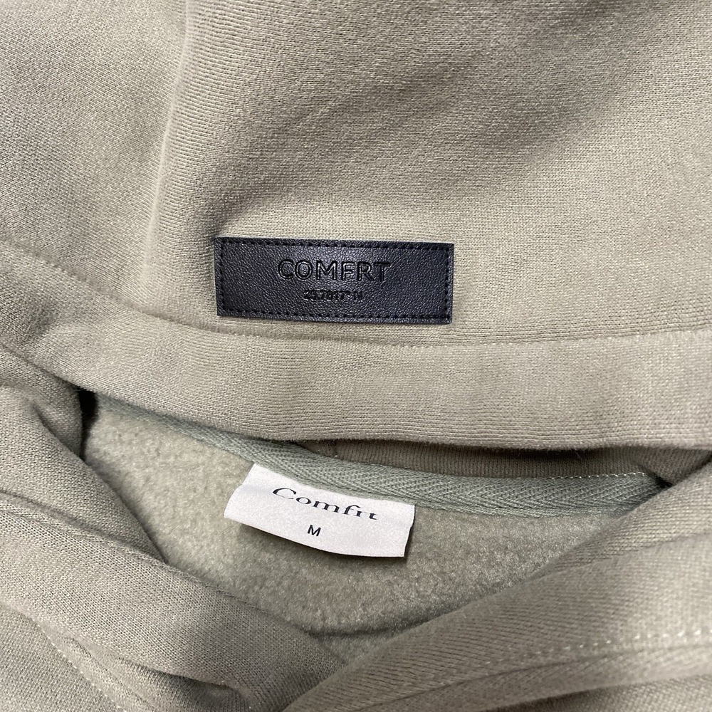 Comfrt Hoodie Medium Green Pullover Pocket Unisex Lounge Soft - Picture 2 of 7
